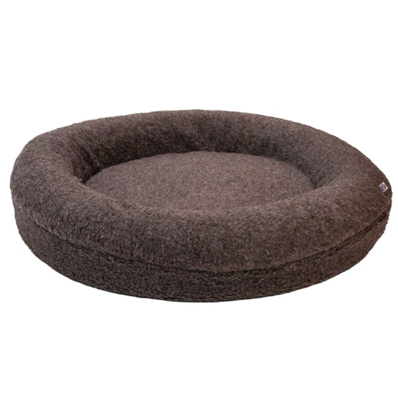 Canelana rund hundeseng 100% ull spesial bestilt farge 