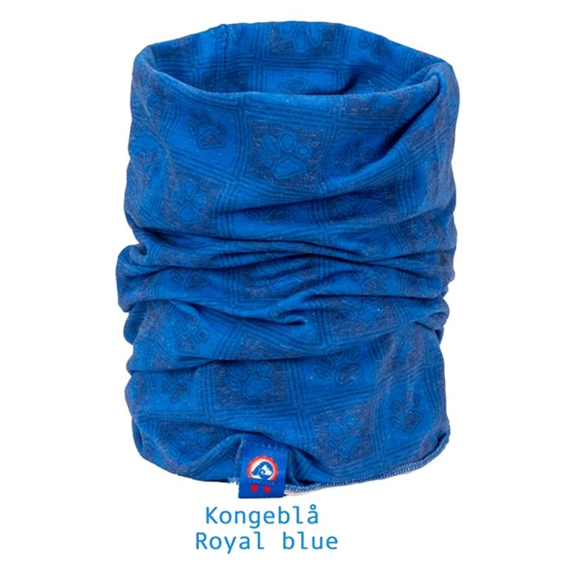 Canelana neck gaiter with paw pattern in cotton/polyester